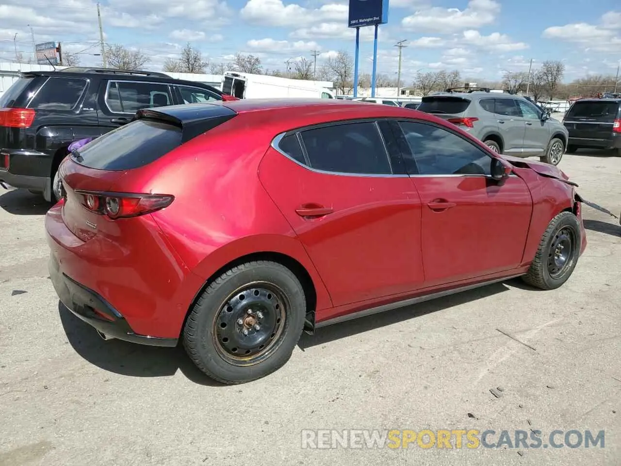 3 fotografías del automóvil dañado JM1BPBMMXL1153156 MAZDA 3 2020