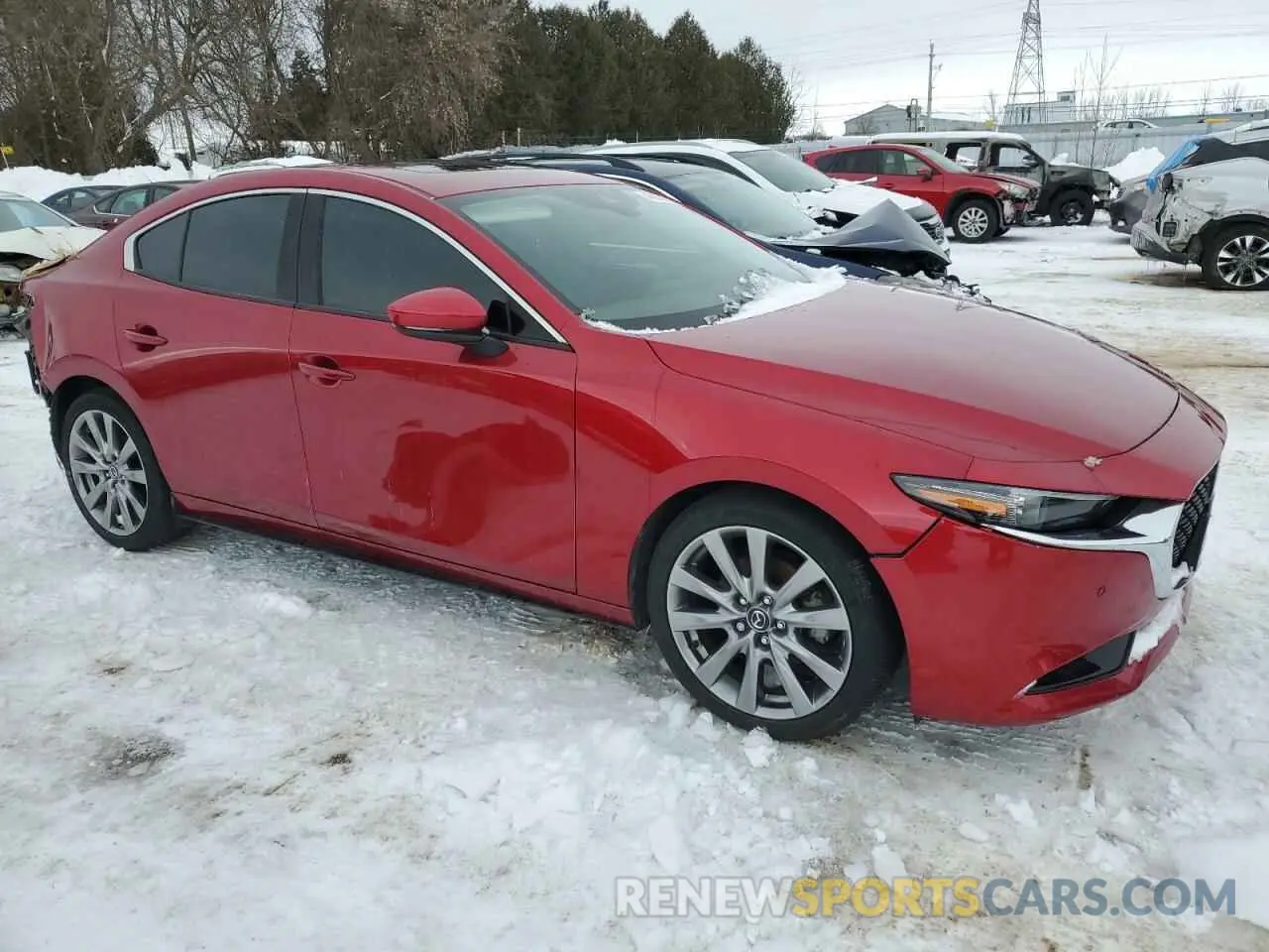 4 fotografías del automóvil dañado 3MZBPBDL4MM204322 MAZDA 3 2021