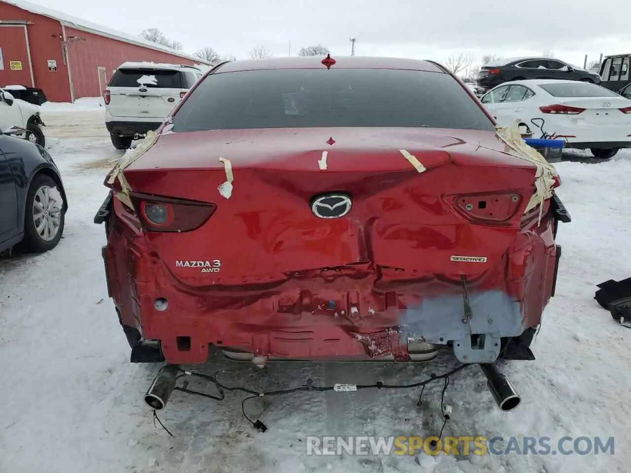 6 fotografías del automóvil dañado 3MZBPBDL4MM204322 MAZDA 3 2021
