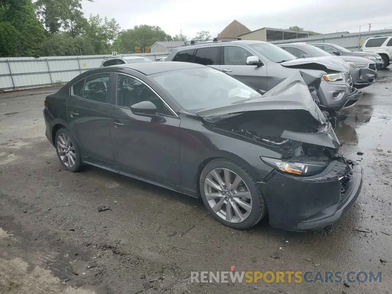 4 fotografías del automóvil dañado JM1BPABL8M1337954 MAZDA 3 2021