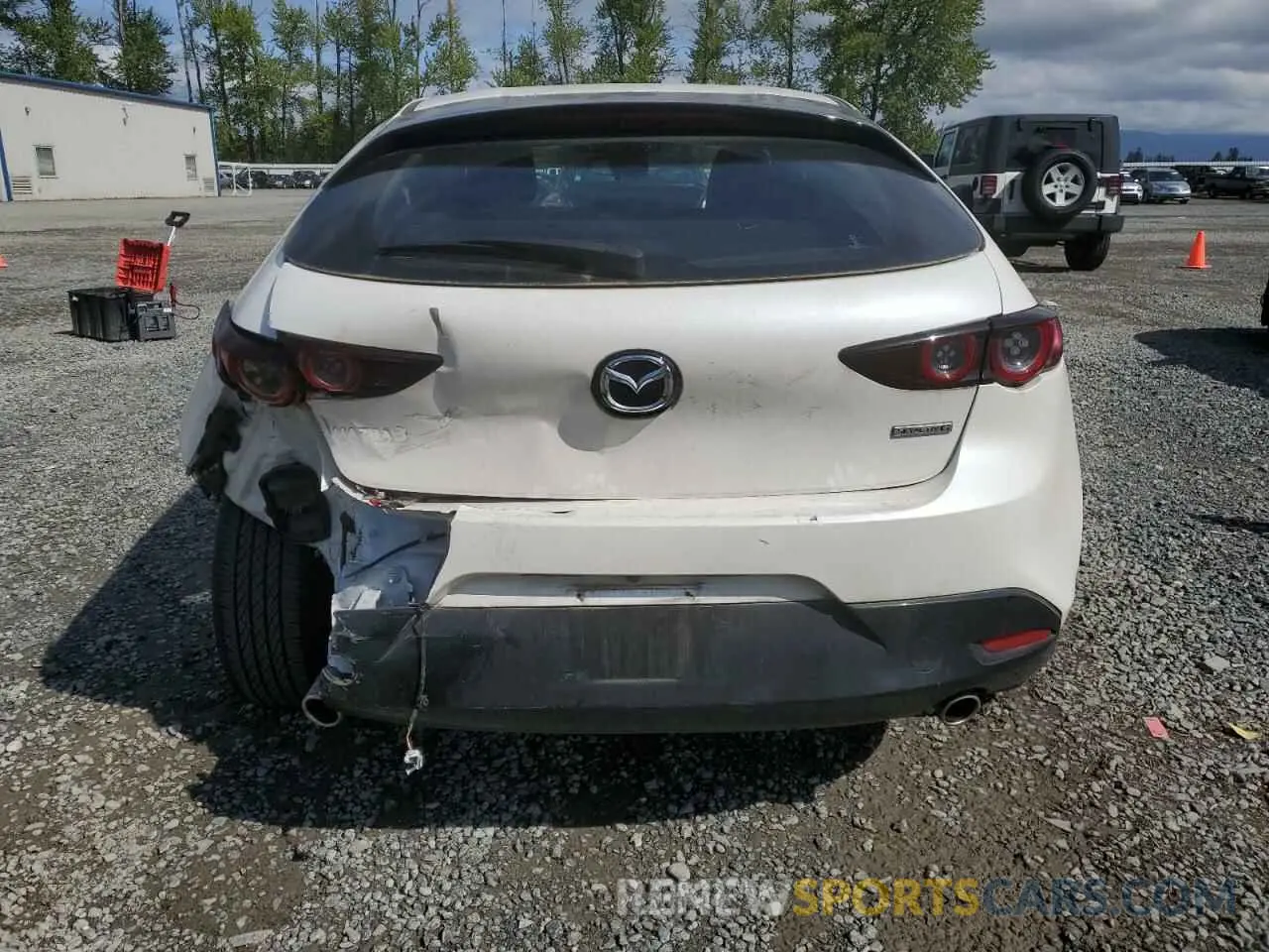6 fotografías del automóvil dañado JM1BPALL2M1305466 MAZDA 3 2021