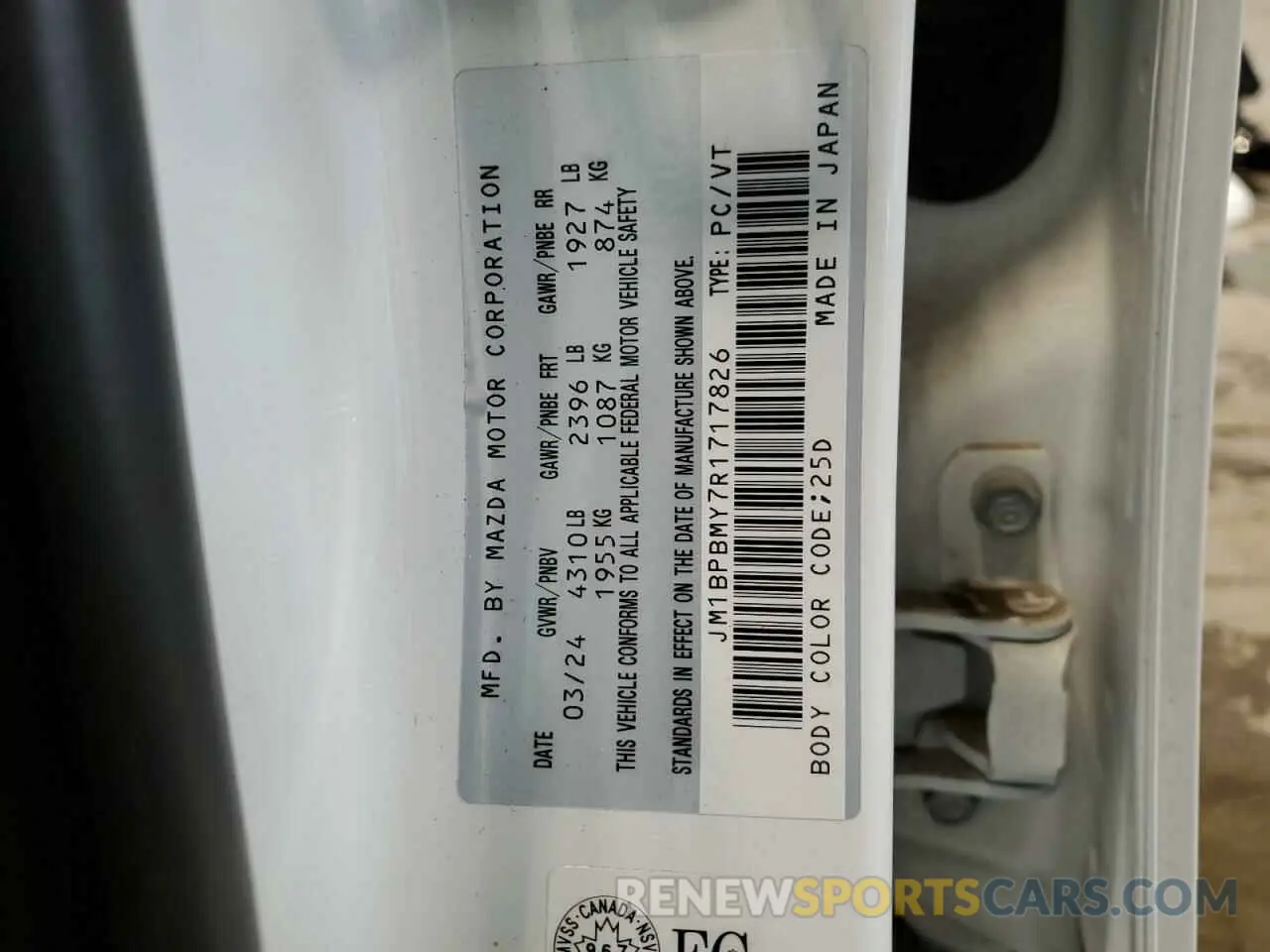 13 fotografías del automóvil dañado JM1BPBMY7R1717826 MAZDA 3 GT 2024