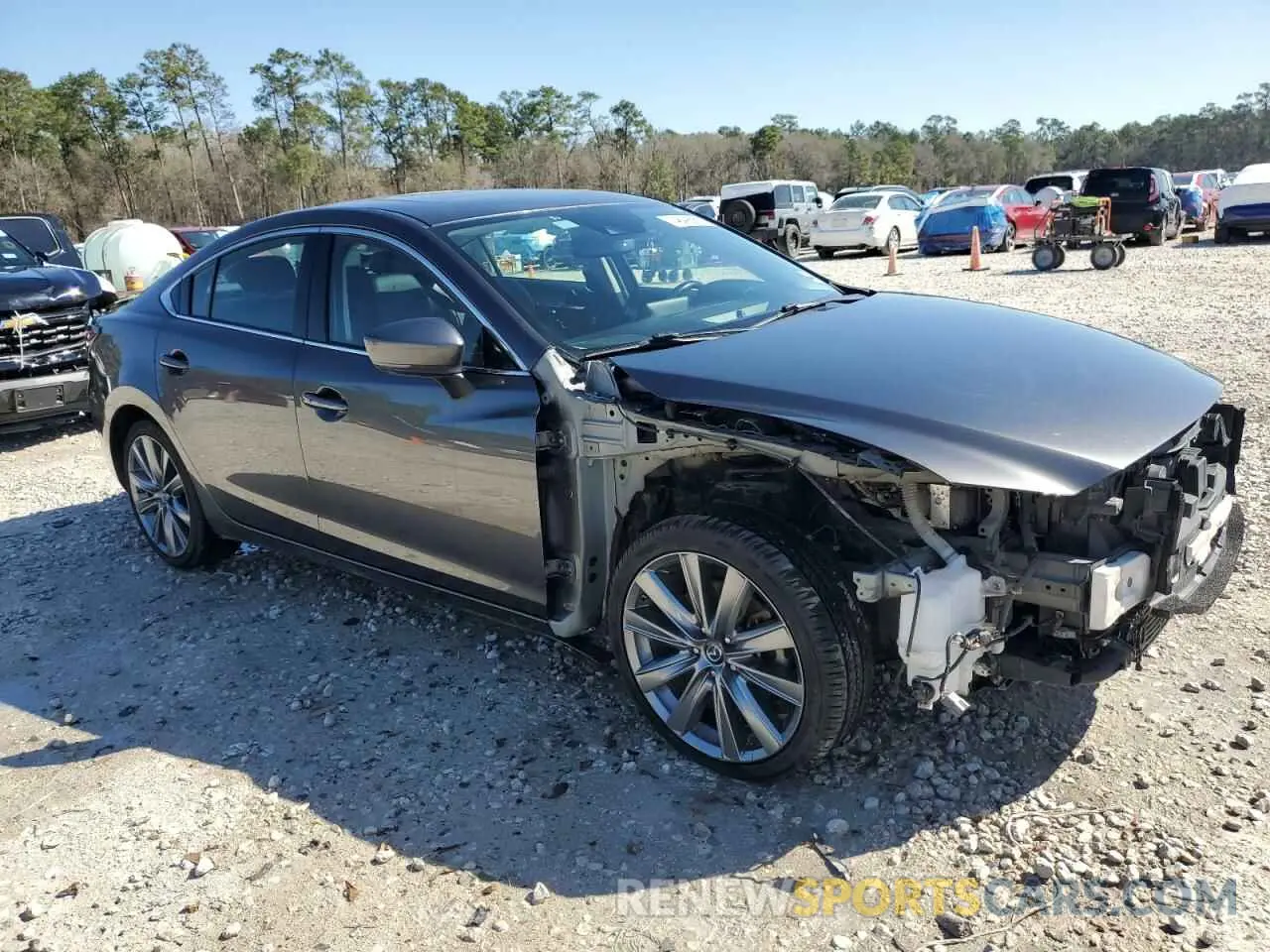 4 fotografías del automóvil dañado JM1GL1TY2K1502079 MAZDA 6 2019