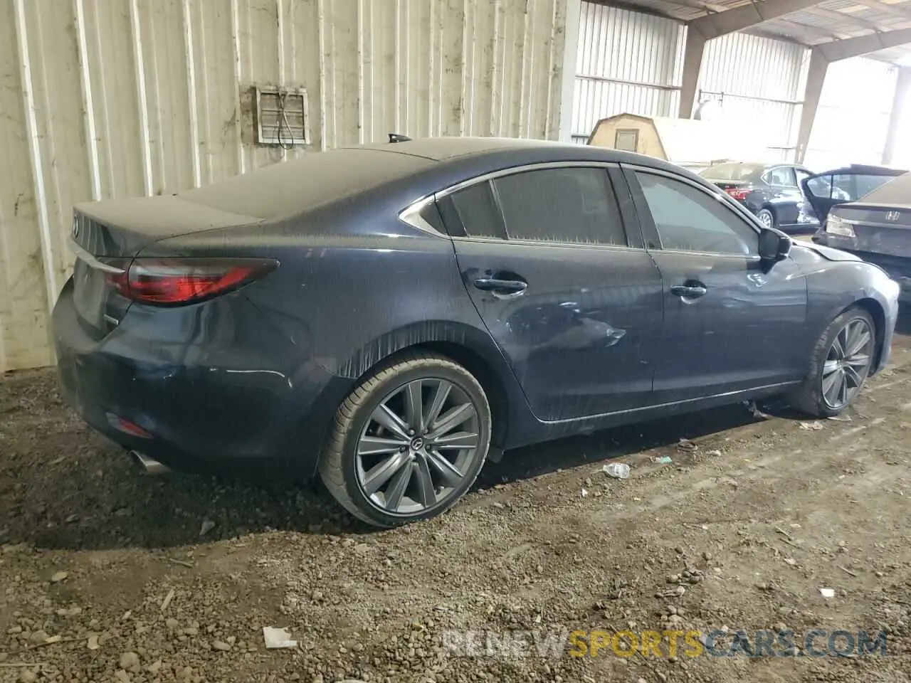 3 fotografías del automóvil dañado JM1GL1TY8K1504676 MAZDA 6 2019