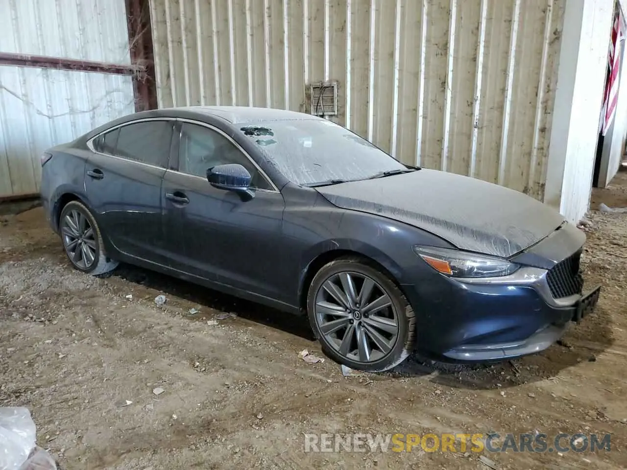 4 fotografías del automóvil dañado JM1GL1TY8K1504676 MAZDA 6 2019
