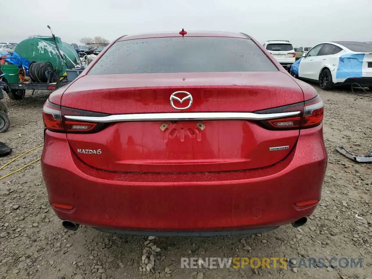 6 fotografías del automóvil dañado JM1GL1TYXK1502217 MAZDA 6 2019