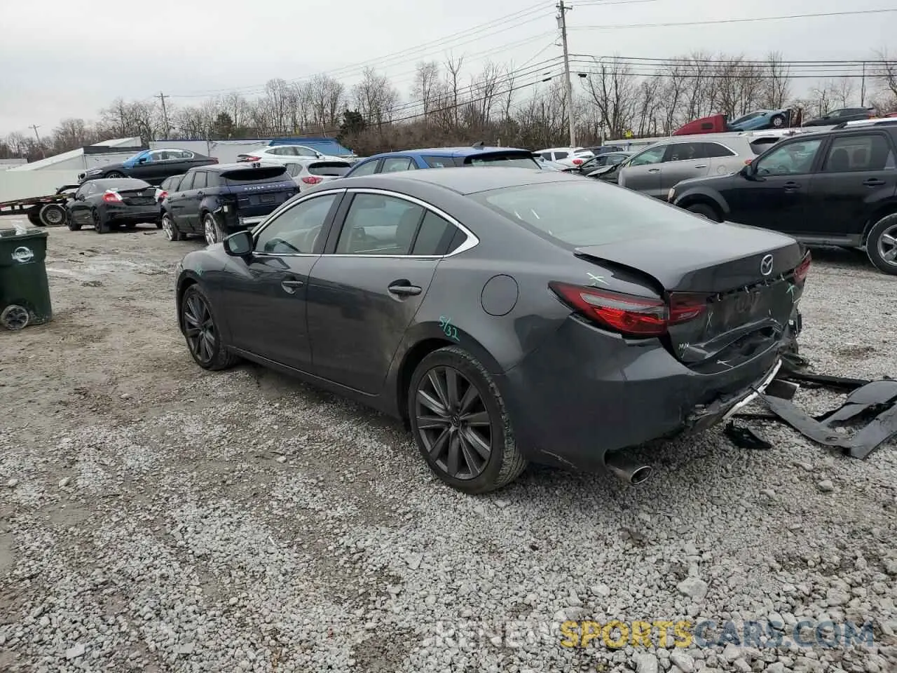 2 fotografías del automóvil dañado JM1GL1VM0K1510045 MAZDA 6 2019