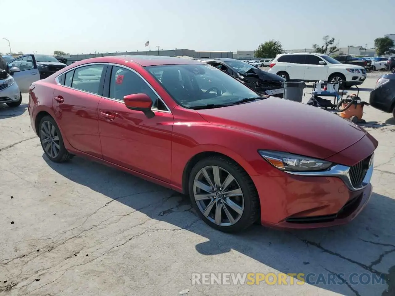 4 fotografías del automóvil dañado JM1GL1VM3K1502814 MAZDA 6 2019
