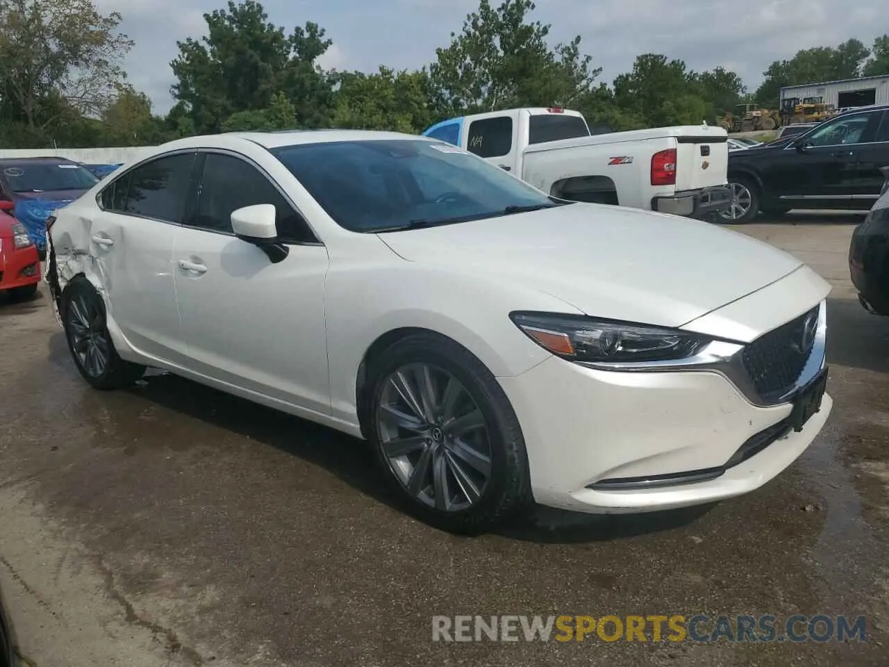 4 fotografías del automóvil dañado JM1GL1VM5K1507805 MAZDA 6 2019