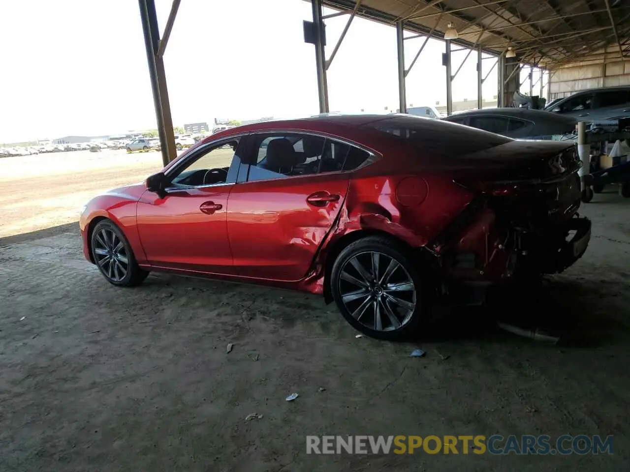 2 fotografías del automóvil dañado JM1GL1VM7K1507336 MAZDA 6 2019