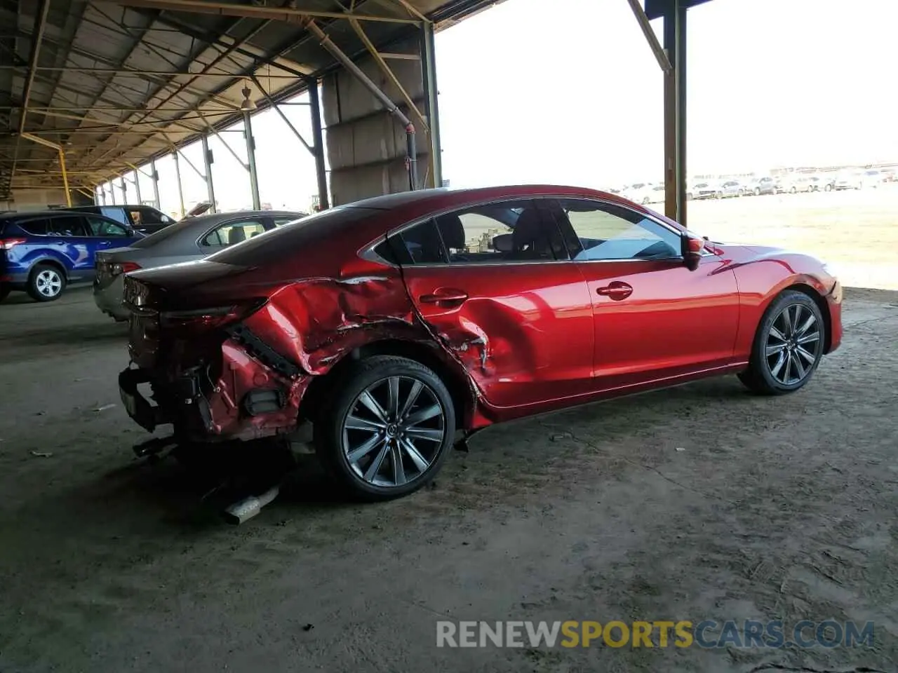 3 fotografías del automóvil dañado JM1GL1VM7K1507336 MAZDA 6 2019