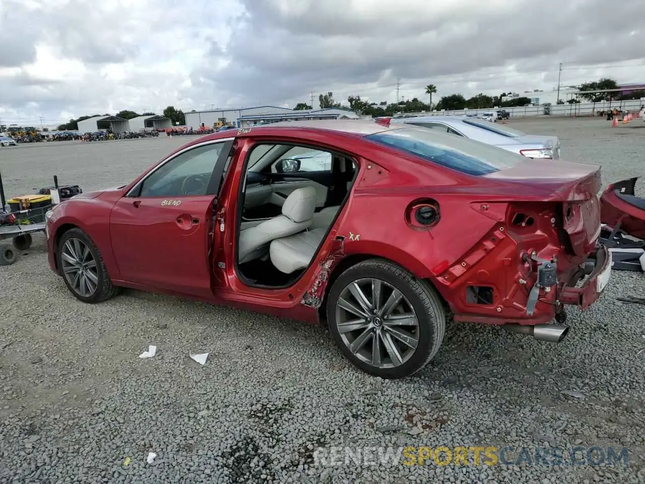 2 fotografías del automóvil dañado JM1GL1WY3K1510607 MAZDA 6 2019