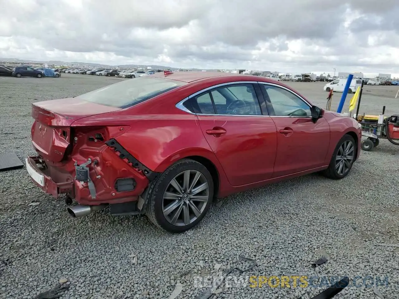 3 fotografías del automóvil dañado JM1GL1WY3K1510607 MAZDA 6 2019