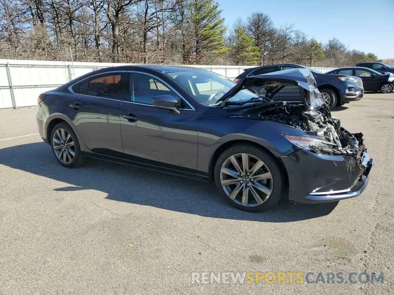 4 fotografías del automóvil dañado JM1GL1WY5K1509720 MAZDA 6 2019