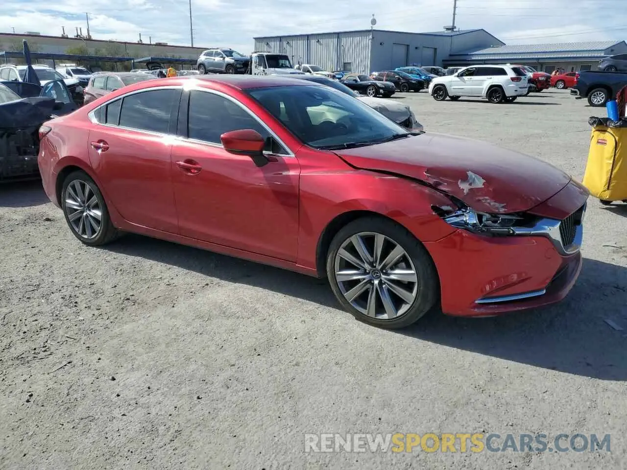 4 fotografías del automóvil dañado JM1GL1WY9K1508859 MAZDA 6 2019
