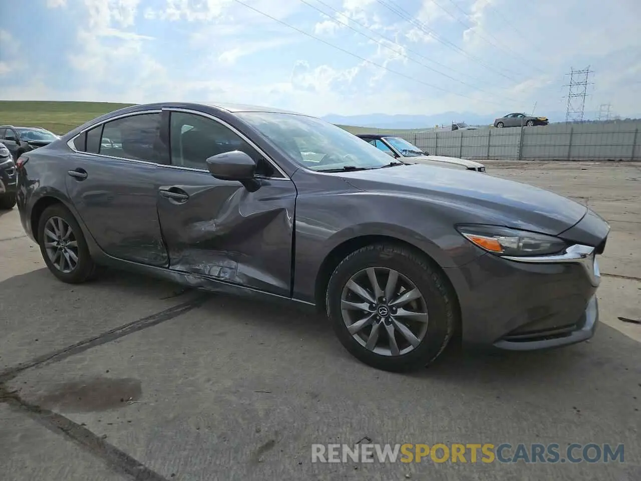 4 fotografías del automóvil dañado JM1GL1UM5L1524378 MAZDA 6 2020