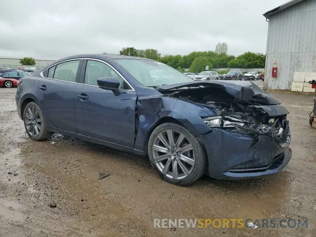 4 fotografías del automóvil dañado JM1GL1VM6L1516319 MAZDA 6 2020