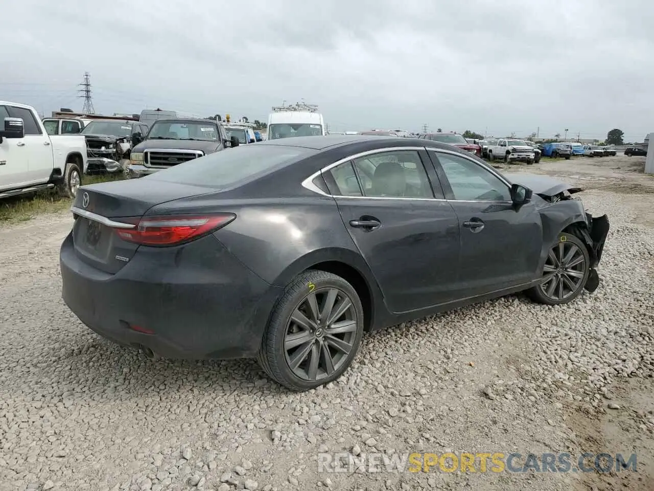 3 fotografías del automóvil dañado JM1GL1VM4M1605162 MAZDA 6 2021