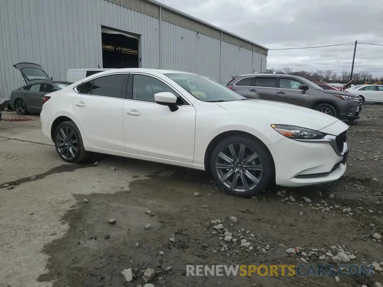 4 fotografías del automóvil dañado JM1GL1VM5M1615375 MAZDA 6 2021