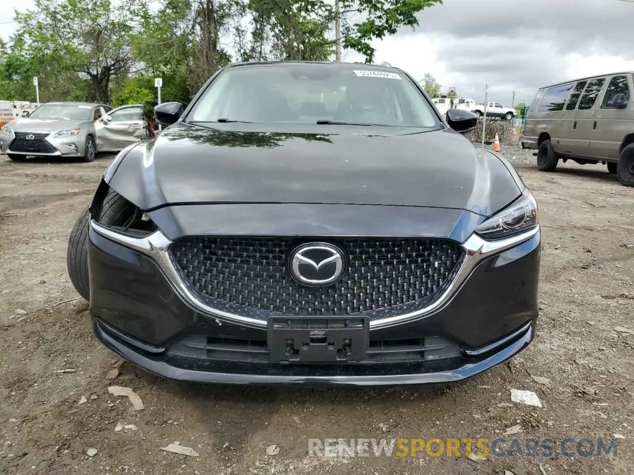 5 fotografías del automóvil dañado JM1GL1VM8M1605875 MAZDA 6 2021