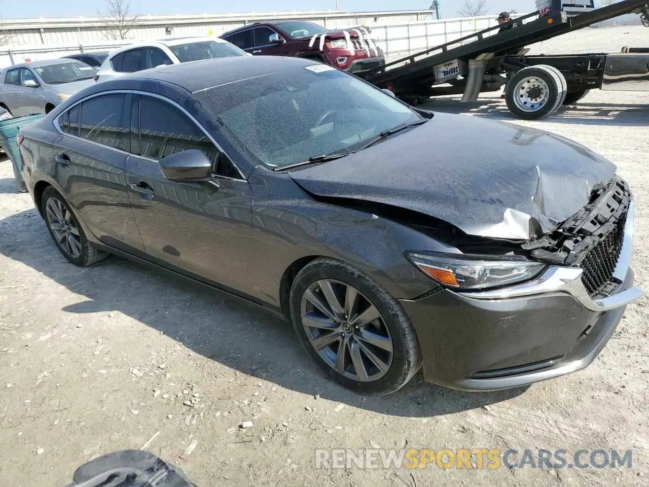4 fotografías del automóvil dañado JM1GL1VMXM1613606 MAZDA 6 2021