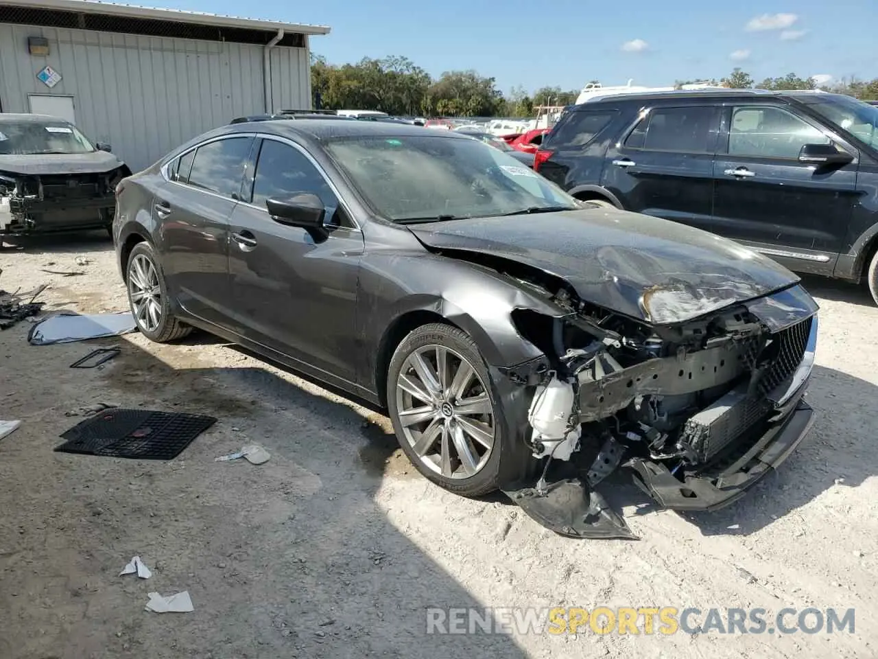 4 fotografías del automóvil dañado JM1GL1WY3M1614307 MAZDA 6 2021