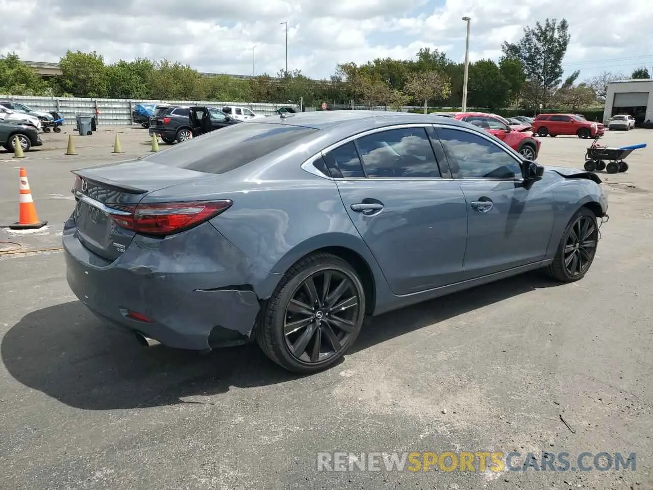 3 fotografías del automóvil dañado JM1GL1WY3M1614498 MAZDA 6 2021