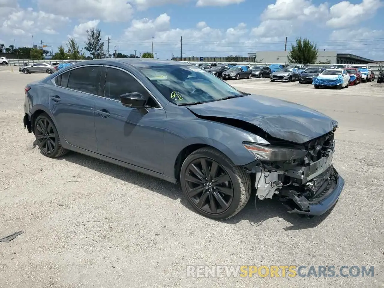 4 fotografías del automóvil dañado JM1GL1WY3M1614498 MAZDA 6 2021