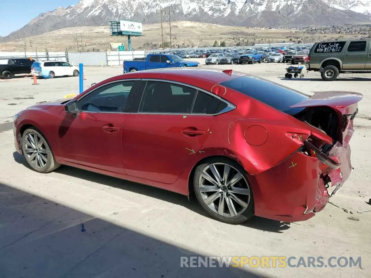 2 fotografías del automóvil dañado JM1GL1WY8M1605828 MAZDA 6 2021