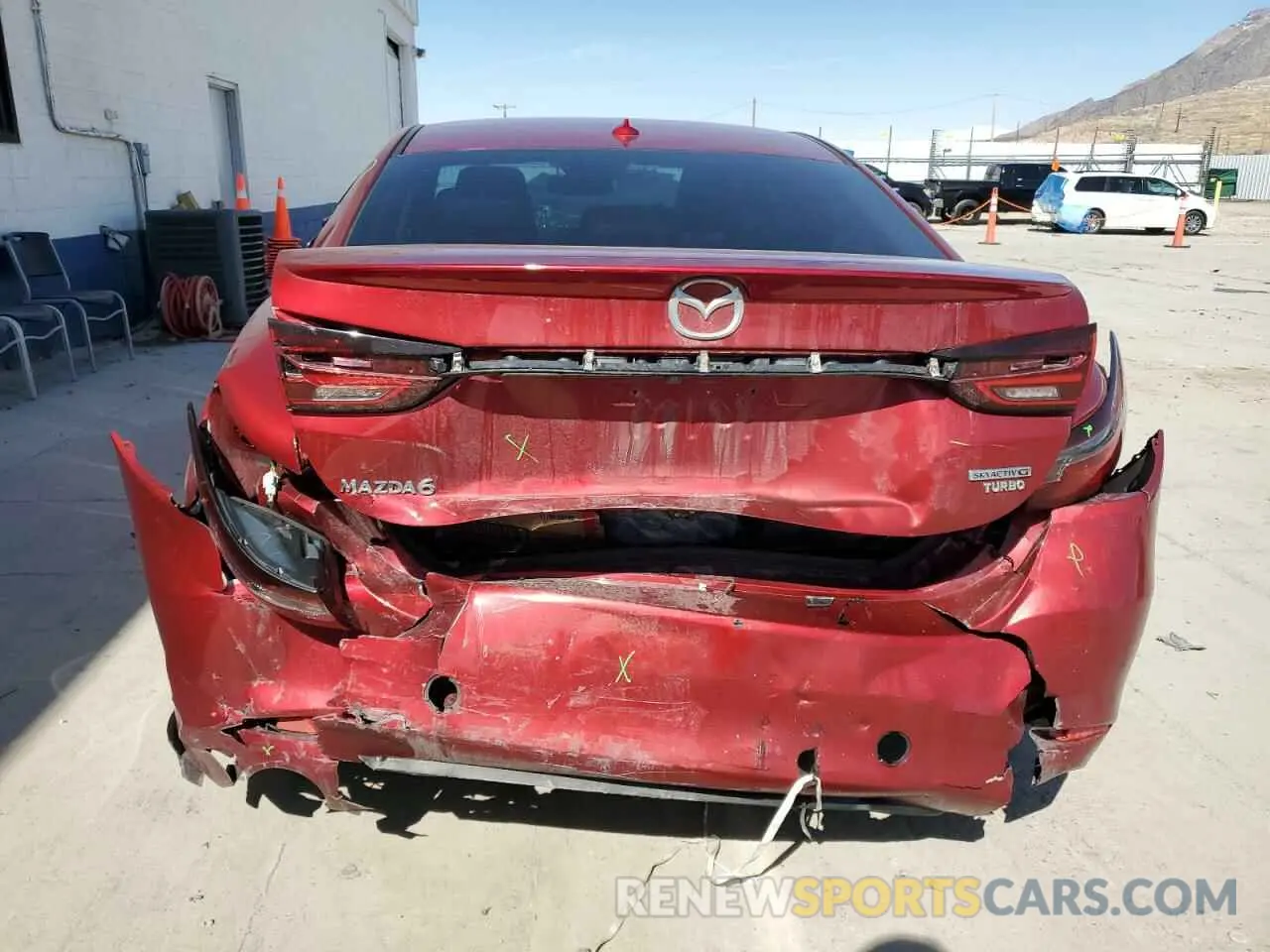 6 fotografías del automóvil dañado JM1GL1WY8M1605828 MAZDA 6 2021
