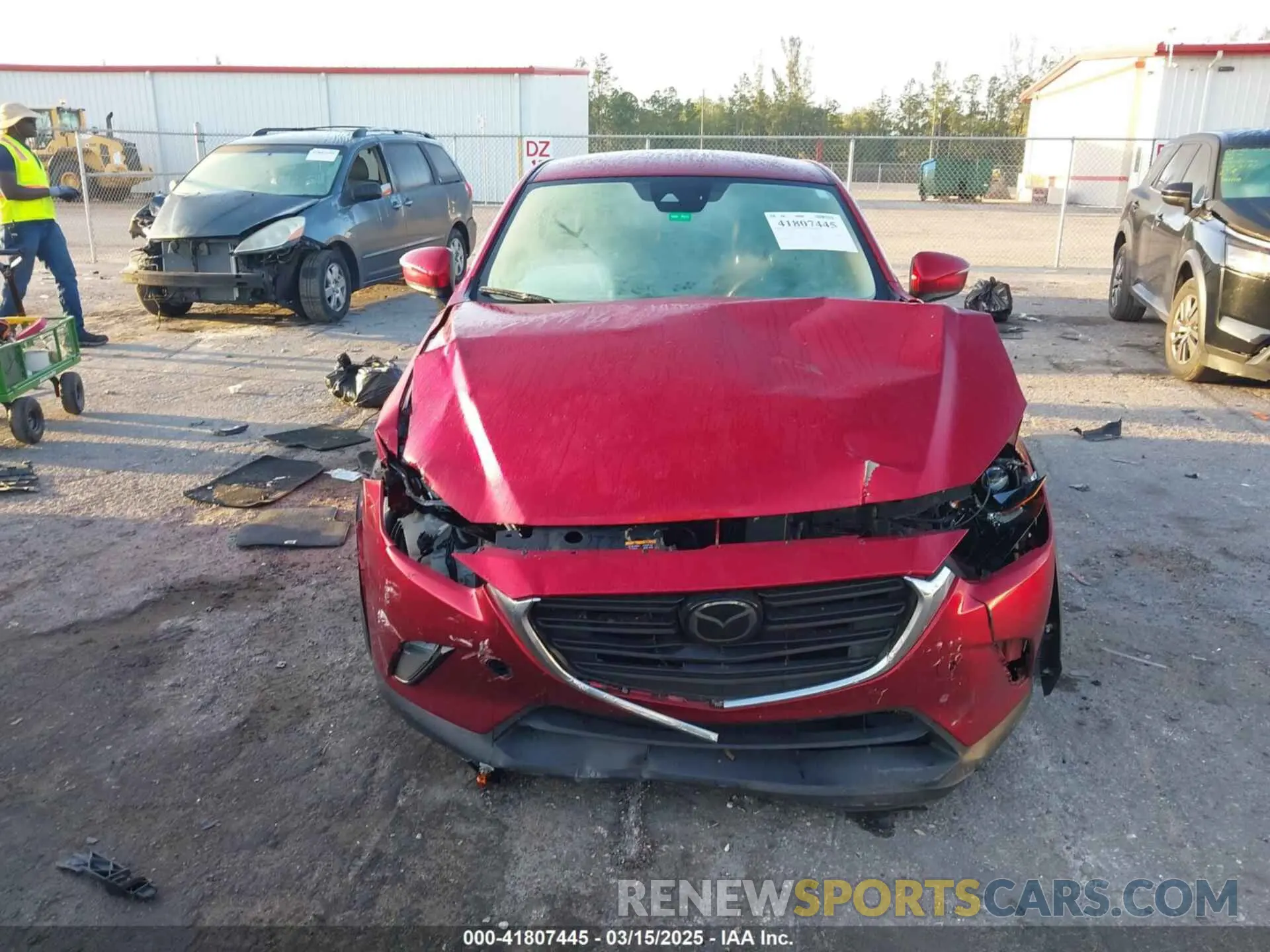 6 fotografías del automóvil dañado JM1DKDB78K0441908 MAZDA CX-3 2019