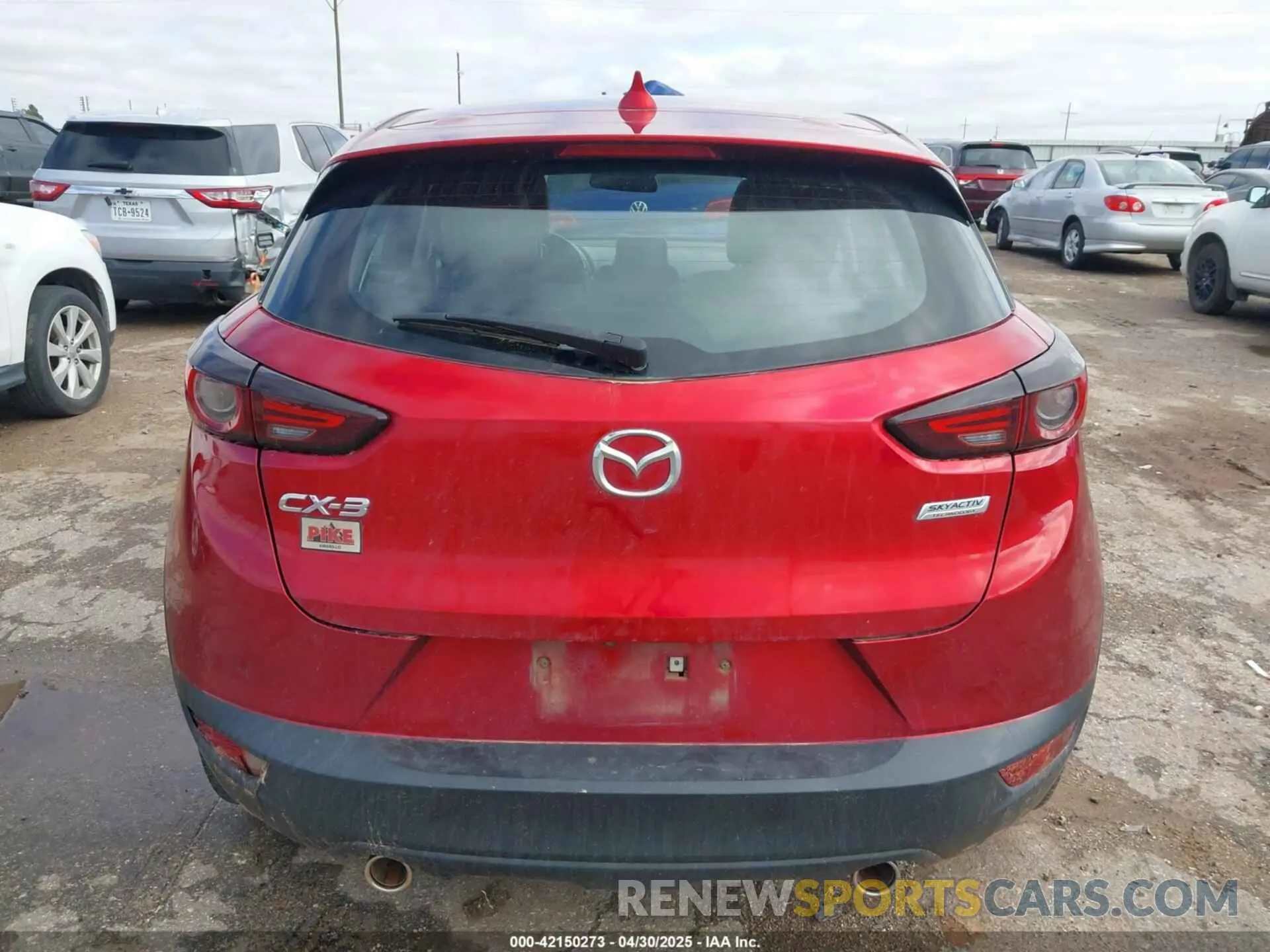 16 fotografías del automóvil dañado JM1DKDC70K1439014 MAZDA CX-3 2019