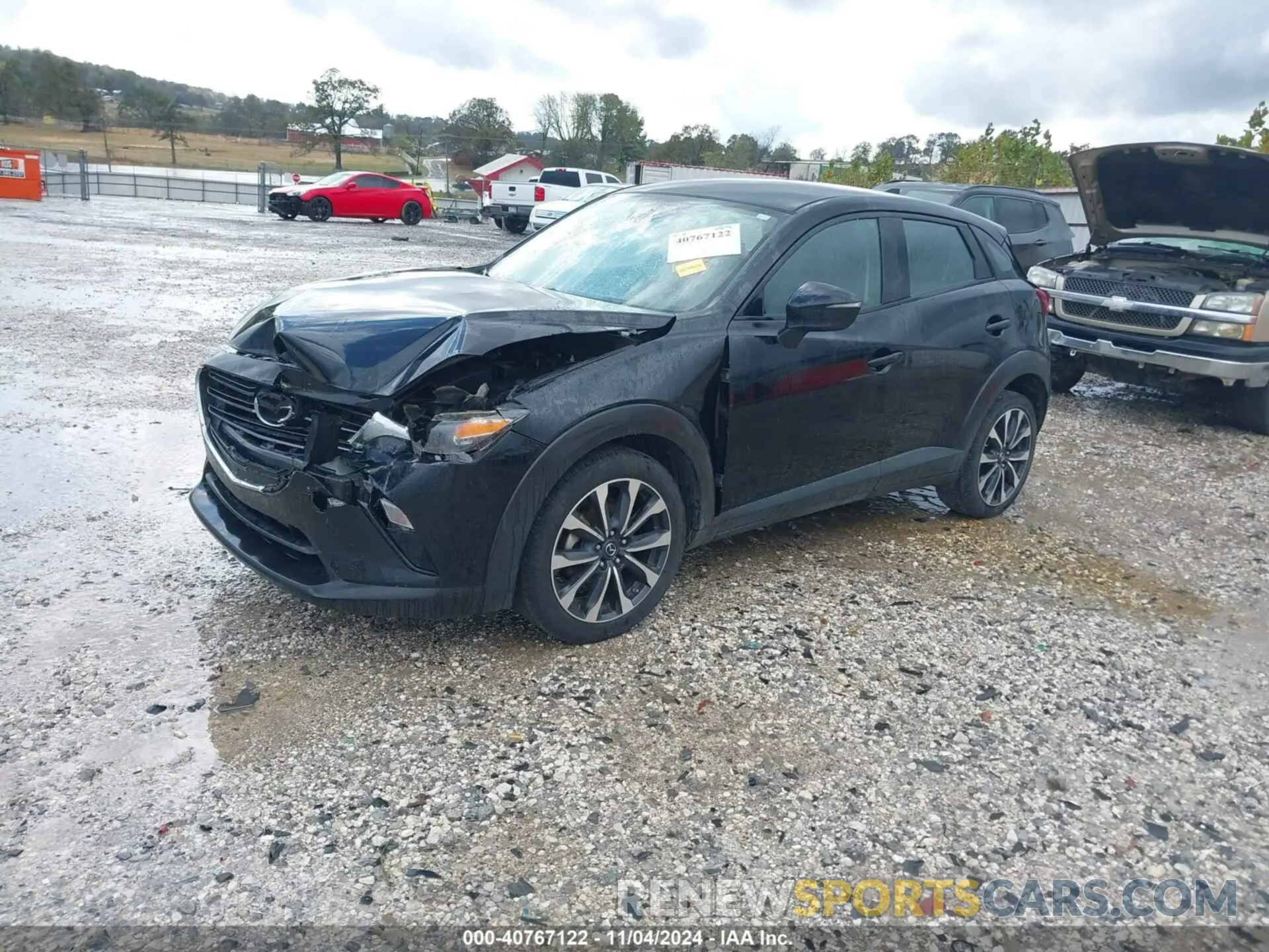 2 fotografías del automóvil dañado JM1DKDC76K1406860 MAZDA CX-3 2019