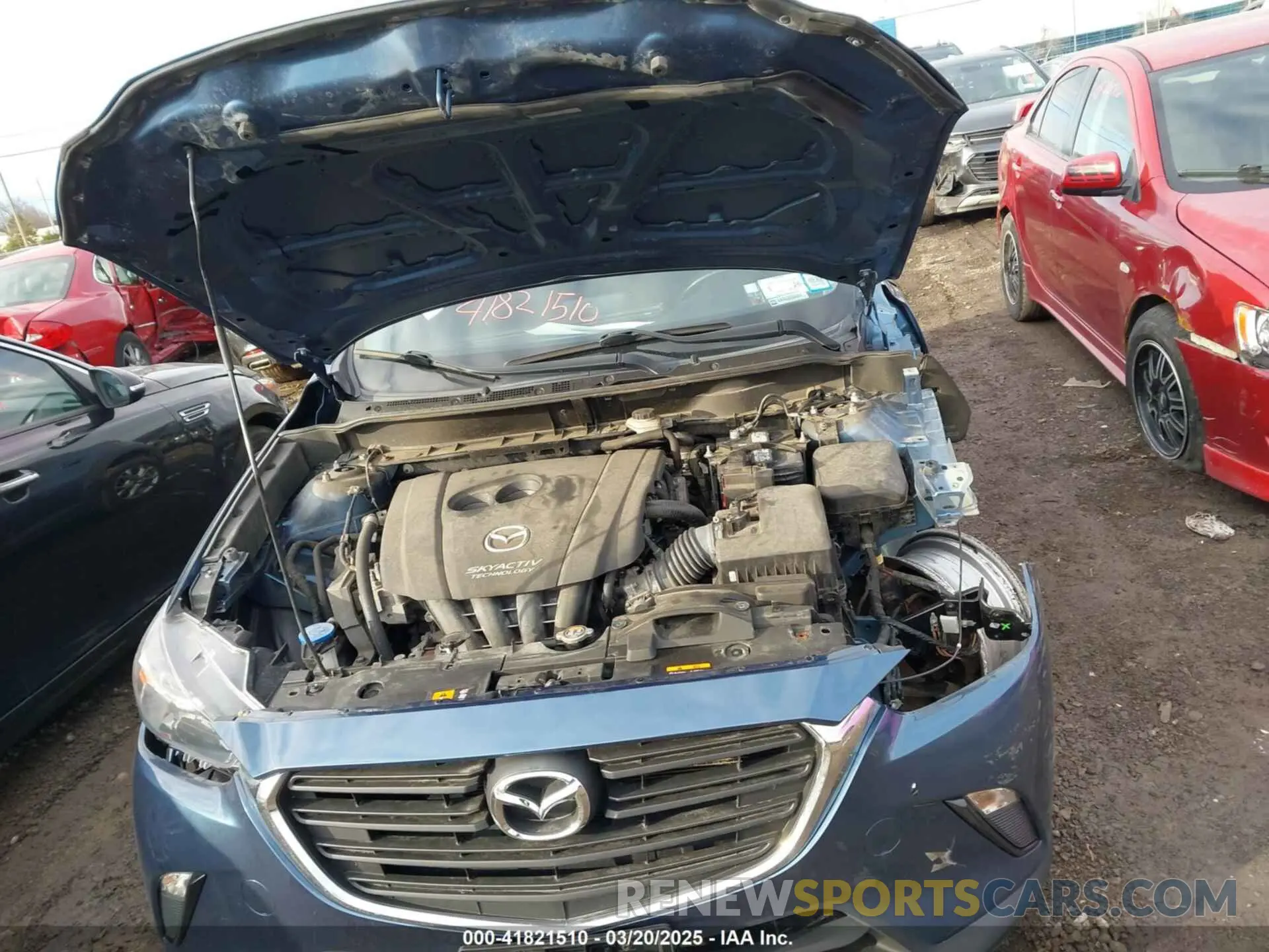 10 fotografías del automóvil dañado JM1DKFB70K1432075 MAZDA CX-3 2019