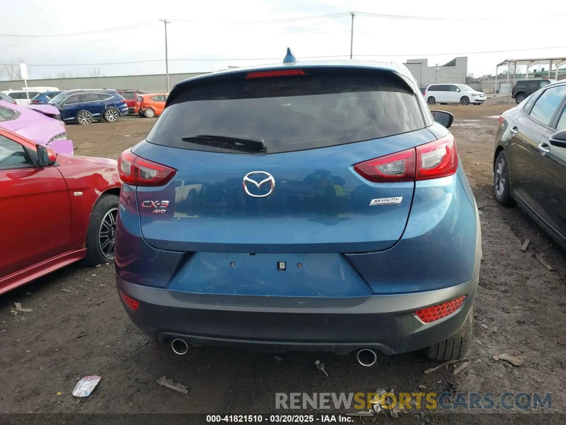 16 fotografías del automóvil dañado JM1DKFB70K1432075 MAZDA CX-3 2019