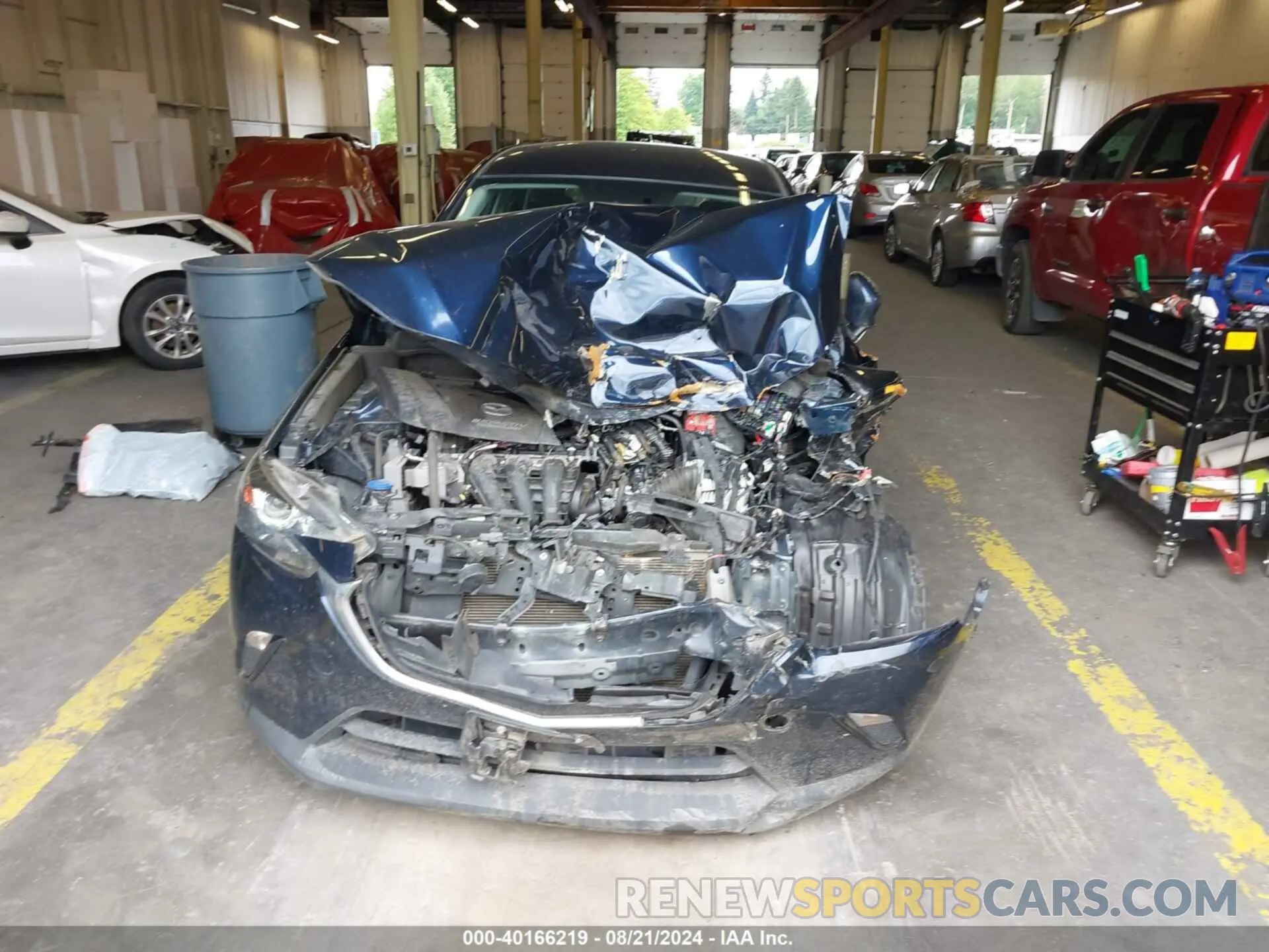13 fotografías del automóvil dañado JM1DKFB70K1453573 MAZDA CX-3 2019
