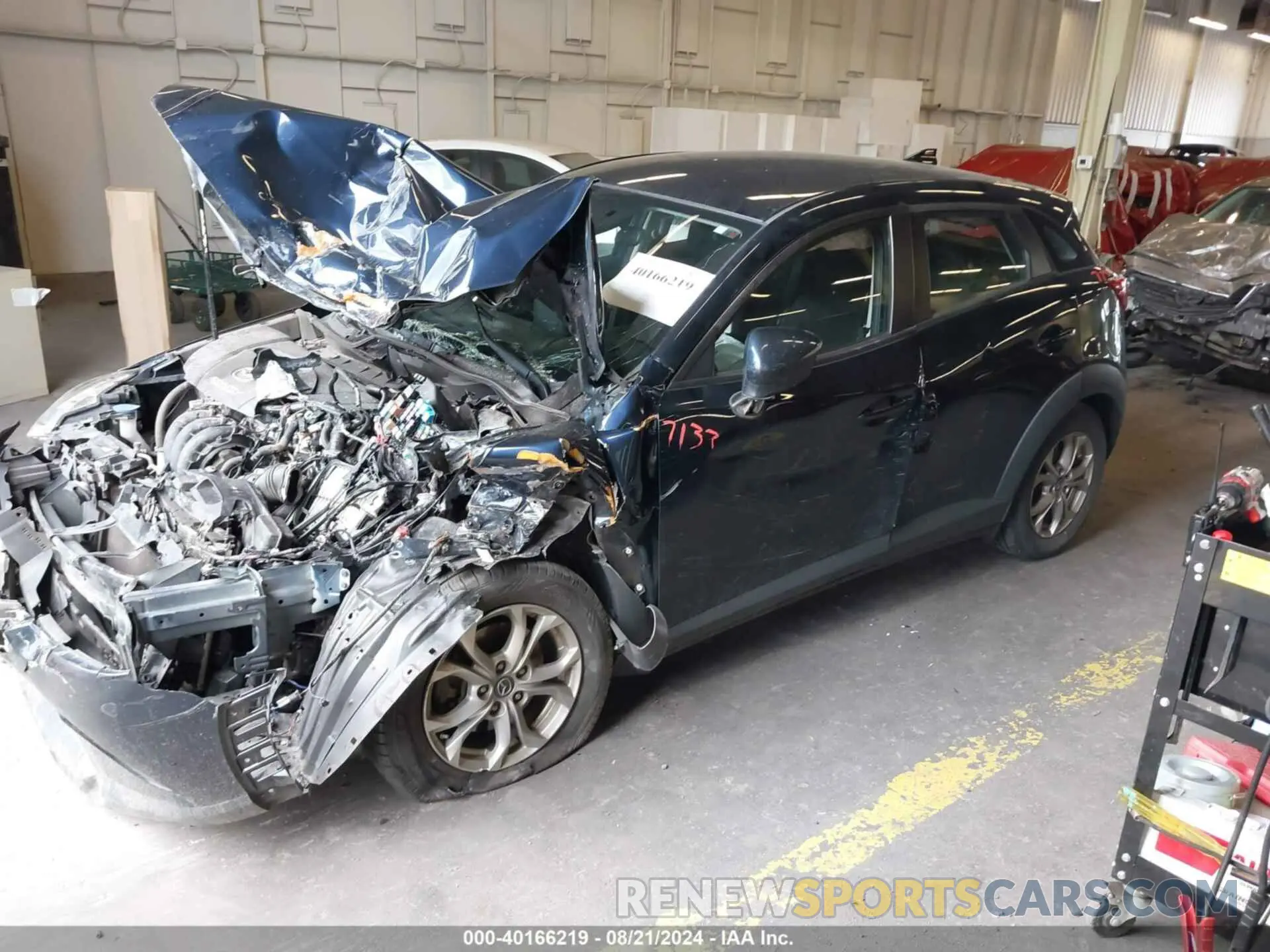 2 fotografías del automóvil dañado JM1DKFB70K1453573 MAZDA CX-3 2019