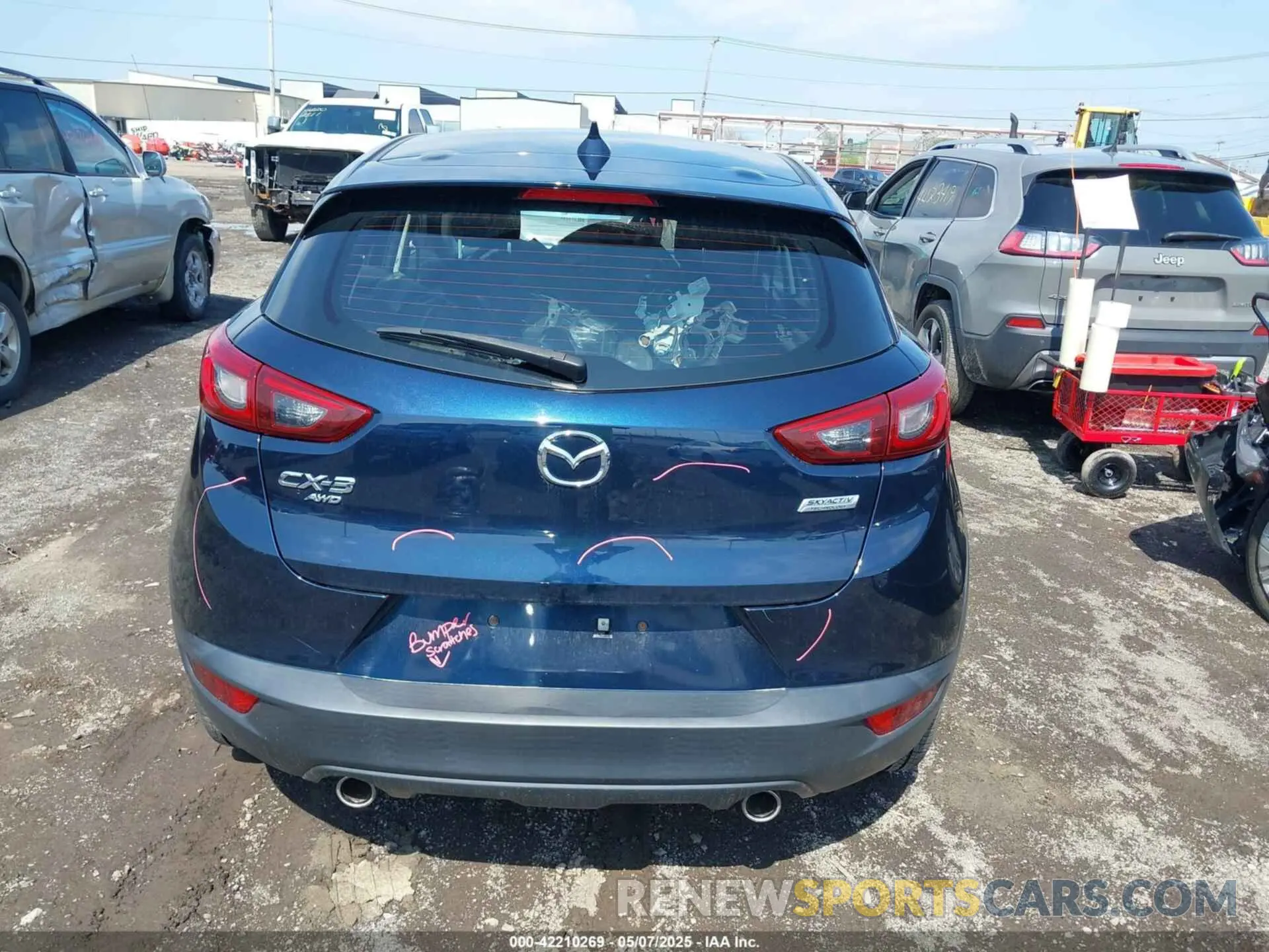 16 fotografías del automóvil dañado JM1DKFB71K0445584 MAZDA CX-3 2019