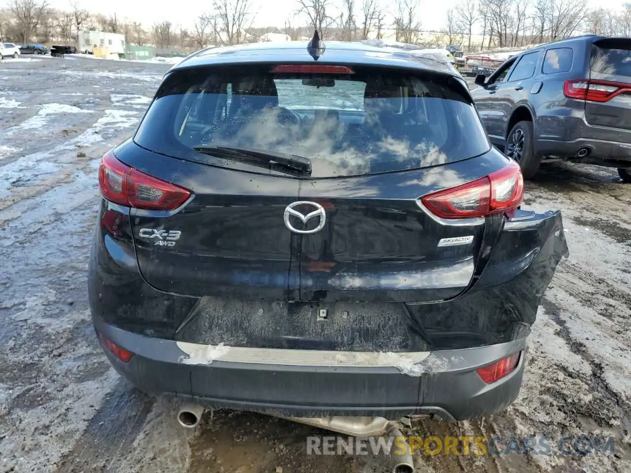 6 fotografías del automóvil dañado JM1DKFB75K1451219 MAZDA CX-3 2019