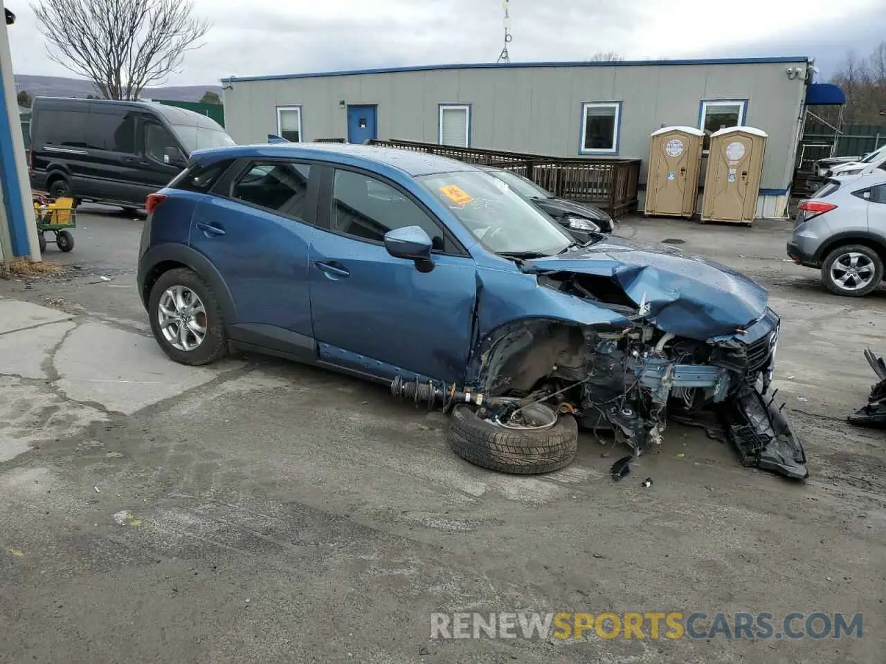 4 fotografías del automóvil dañado JM1DKFB7XK0454736 MAZDA CX-3 2019
