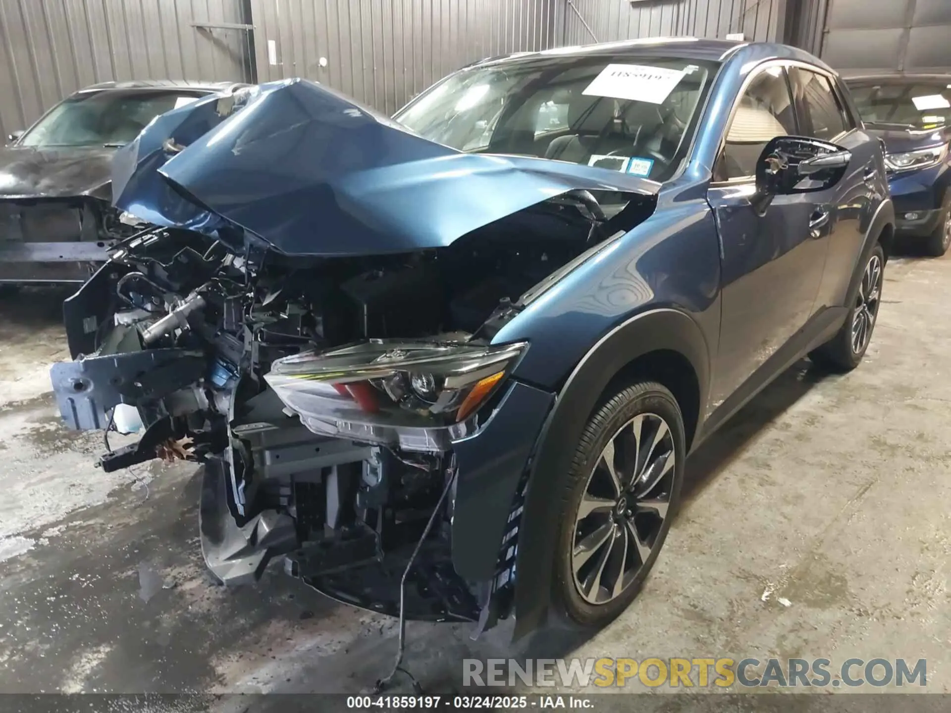 2 fotografías del automóvil dañado JM1DKFC71K1419978 MAZDA CX-3 2019