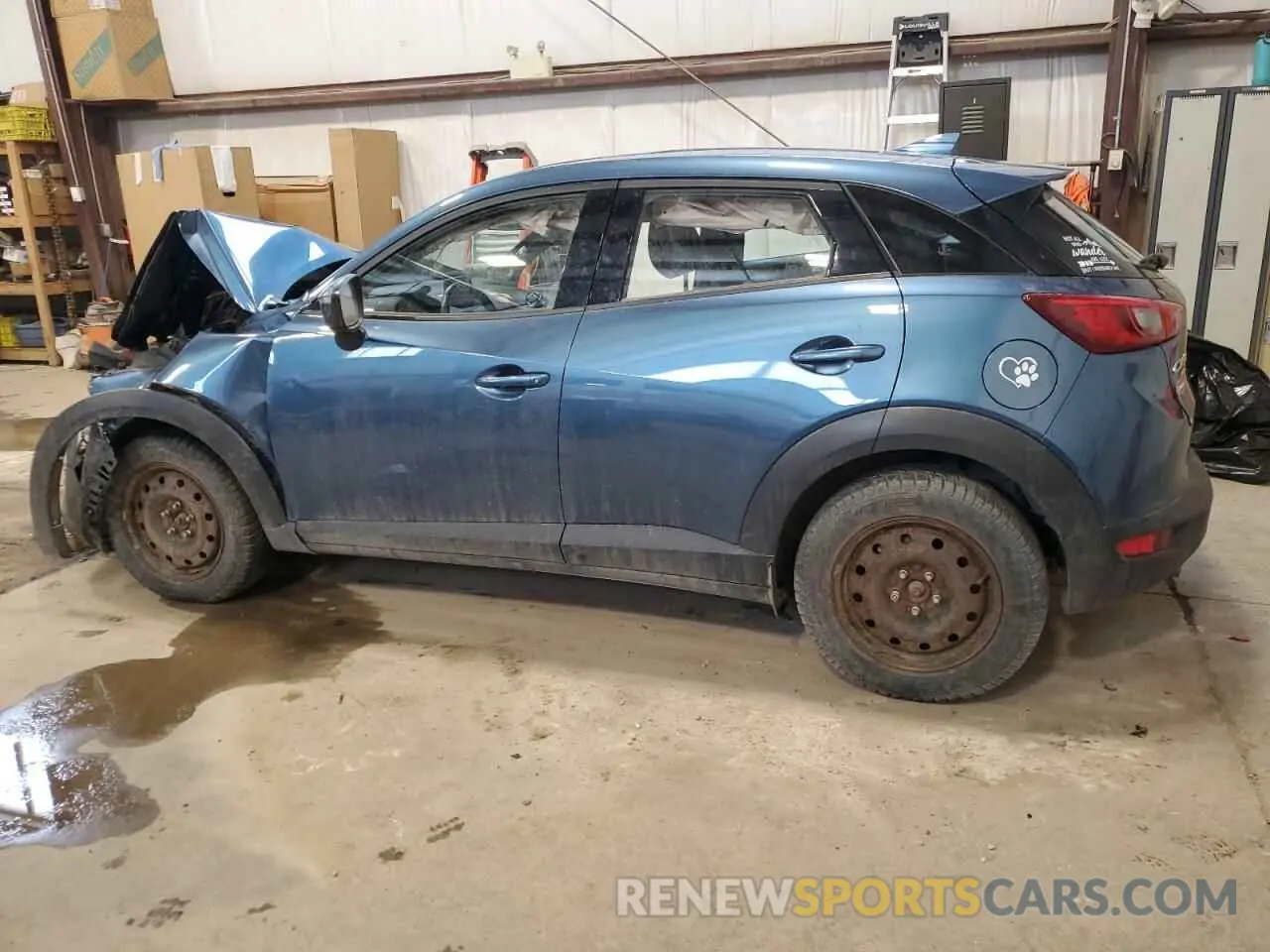 2 fotografías del automóvil dañado JM1DKFC73K1419982 MAZDA CX-3 2019