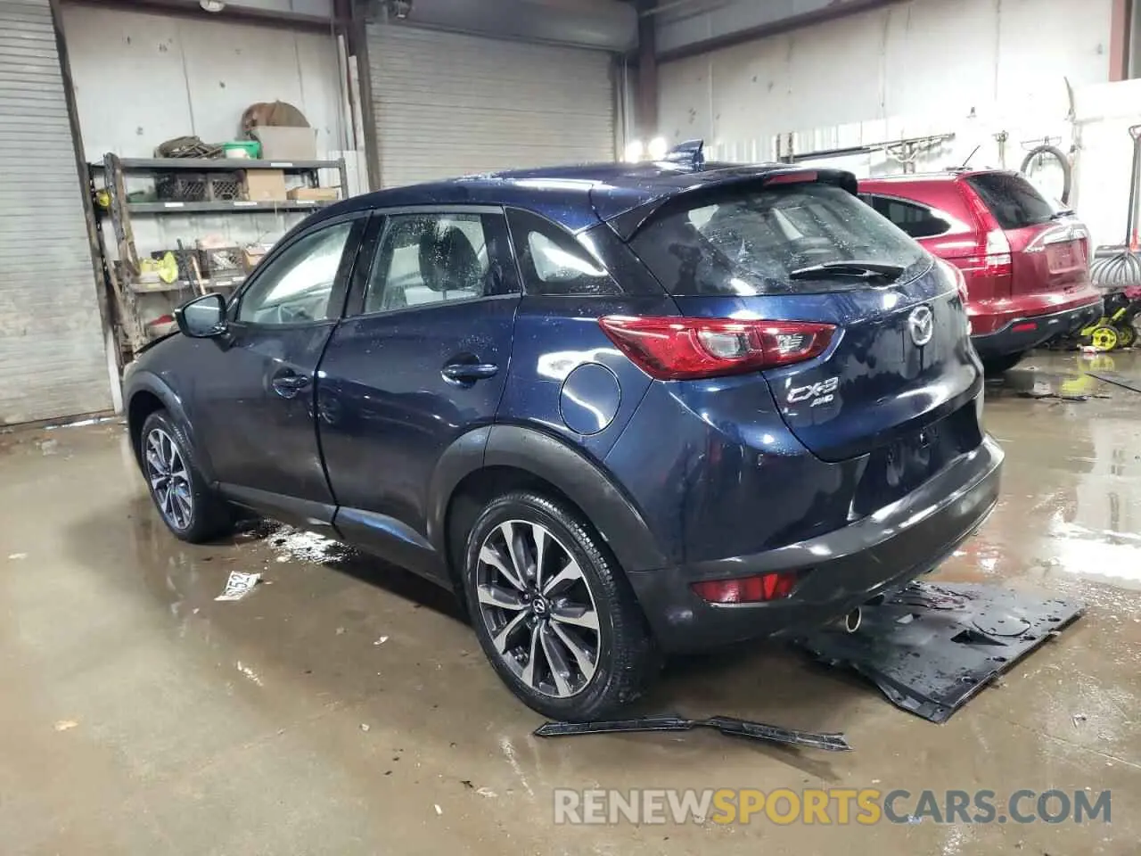 2 fotografías del automóvil dañado JM1DKFC75K1446374 MAZDA CX-3 2019