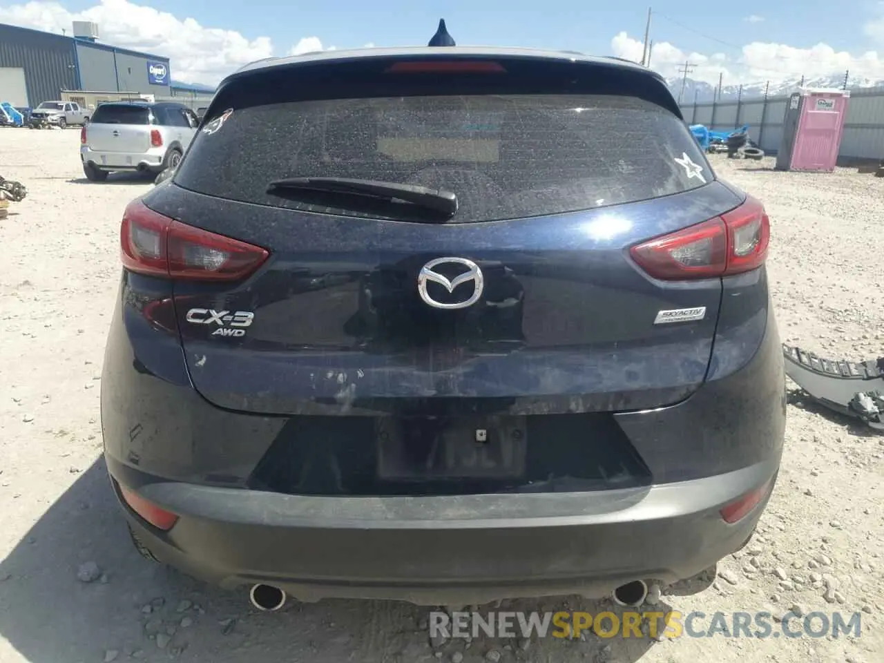 6 fotografías del automóvil dañado JM1DKFC77K0449587 MAZDA CX-3 2019
