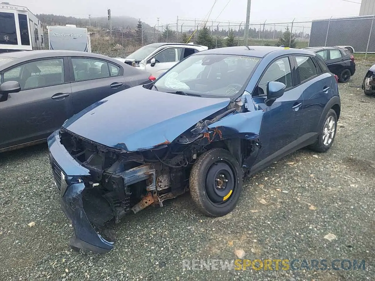 1 fotografías del automóvil dañado JM1DKFC78K0414606 MAZDA CX-3 2019