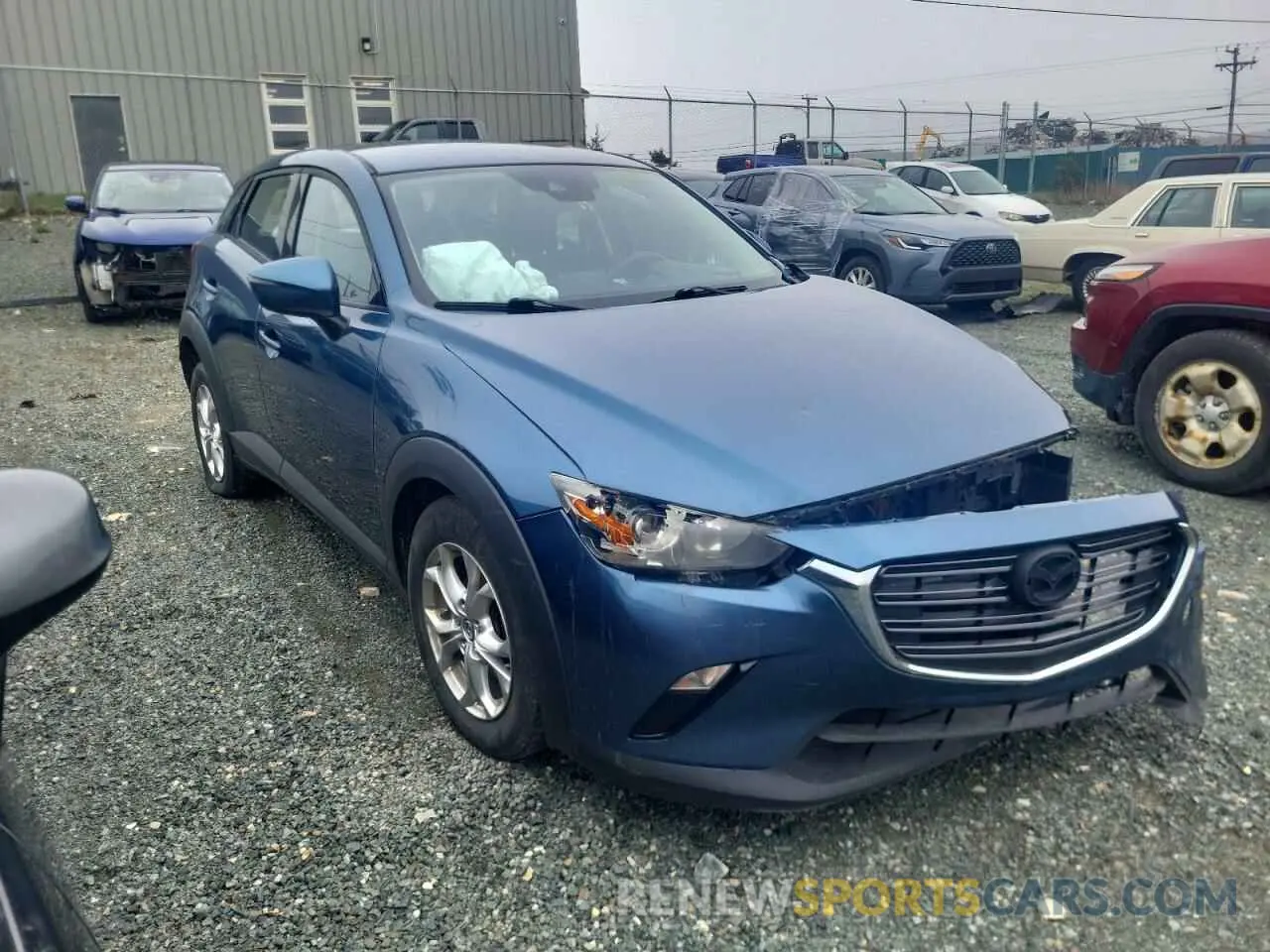 4 fotografías del automóvil dañado JM1DKFC78K0414606 MAZDA CX-3 2019