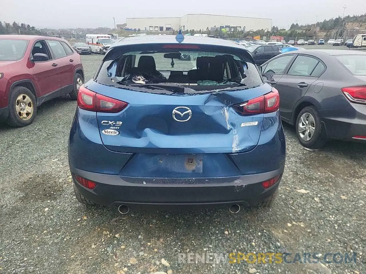 6 fotografías del automóvil dañado JM1DKFC78K0414606 MAZDA CX-3 2019