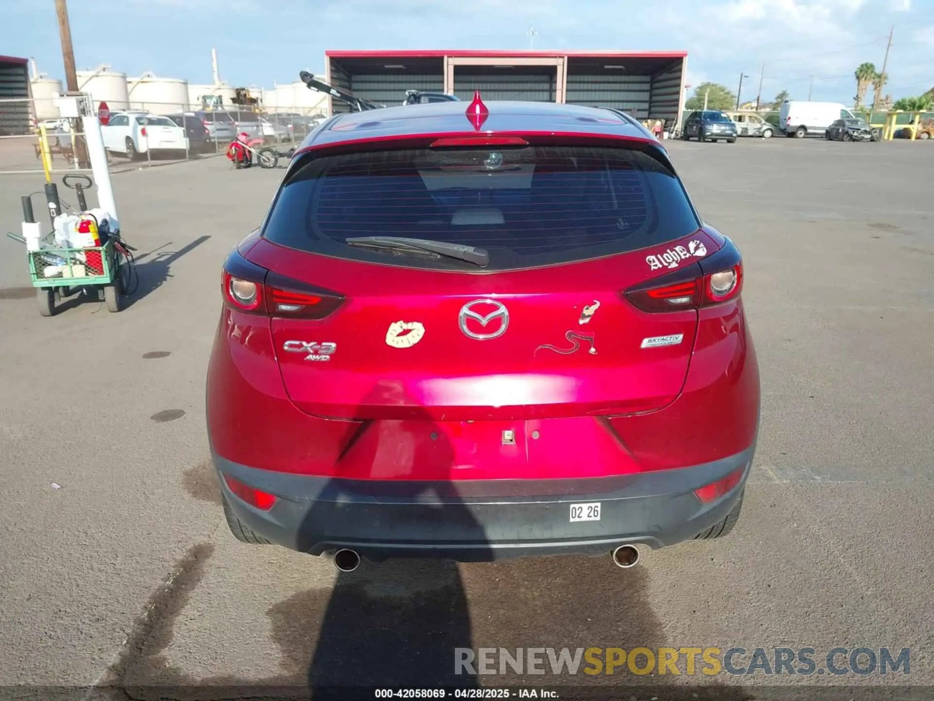16 fotografías del automóvil dañado JM1DKFD71K0427650 MAZDA CX-3 2019