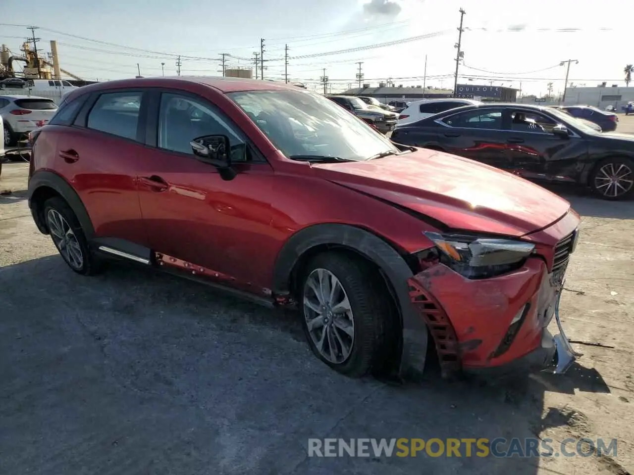 4 fotografías del automóvil dañado JM1DKFD79K0414726 MAZDA CX-3 2019