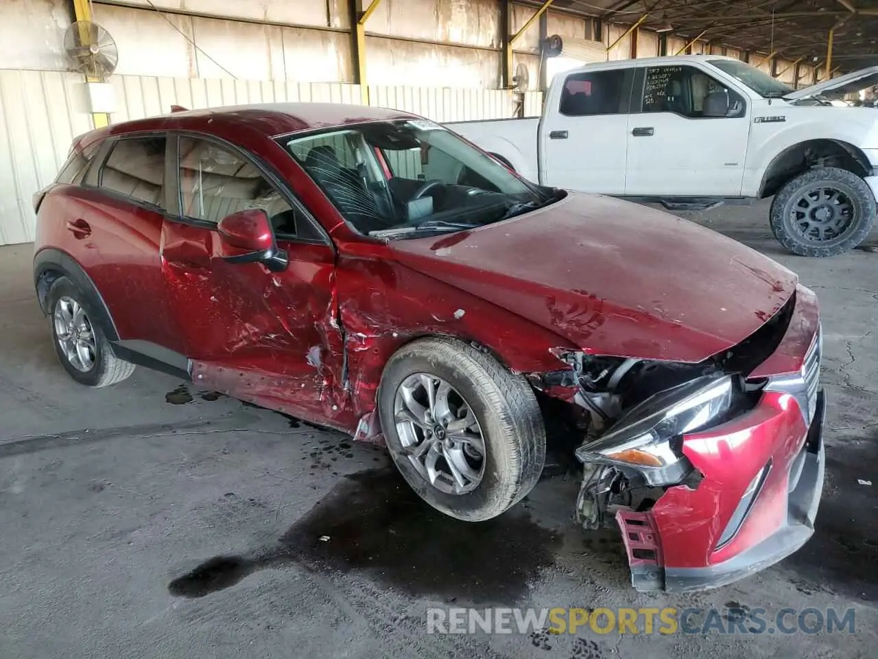 4 fotografías del automóvil dañado JM1DKDB73L1468137 MAZDA CX-3 2020